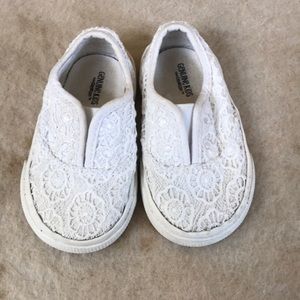 White Slip-On Toddler Shoes